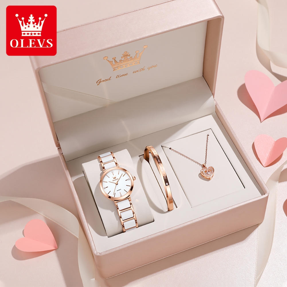 Analog Quartz Watch - OLEVS Reloj de mujer 5877 Reloj