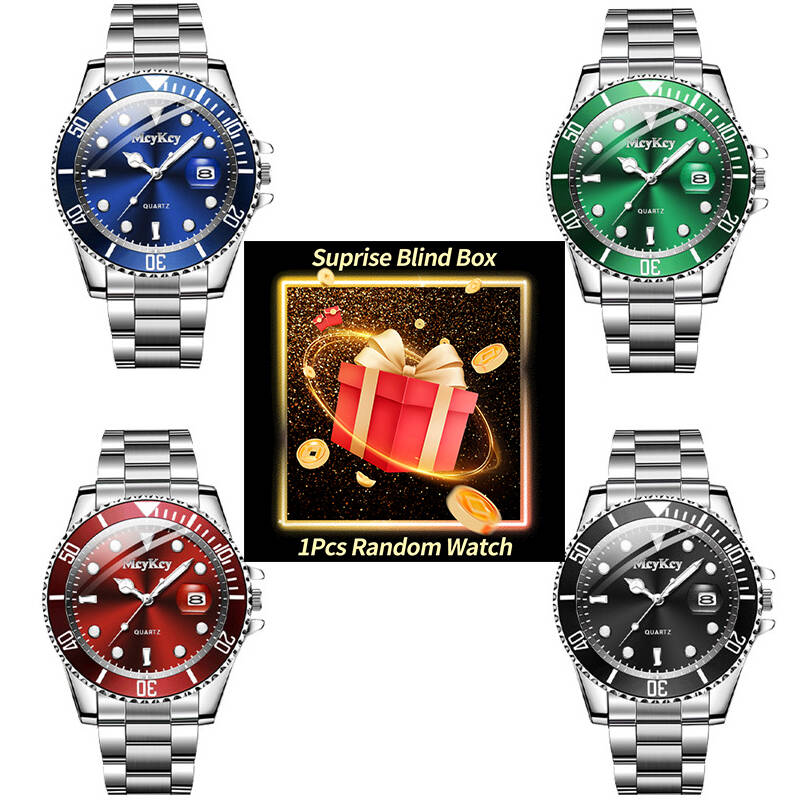 Analog Quartz Watch - Reloj misterioso sorpresa para Hombre, caja