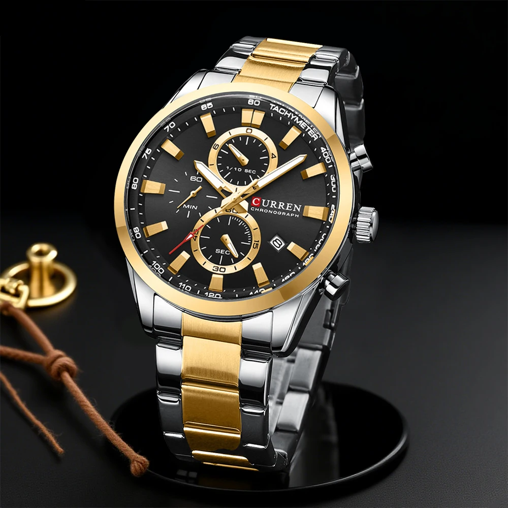 Analog Quartz Watch - CURREN Casual cuarzo cronógrafo relojes deportivos