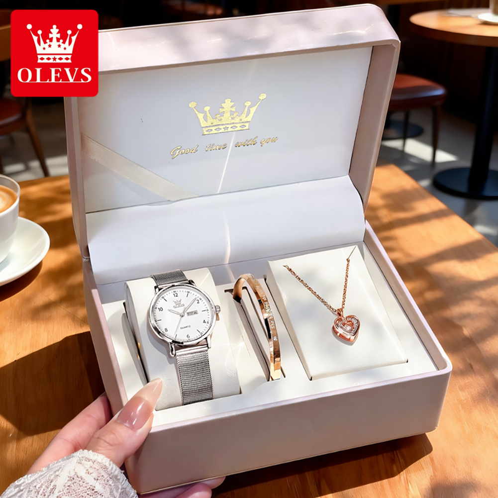 Analog Quartz Watch - Relojes OLEVS 2996 para mujer, reloj