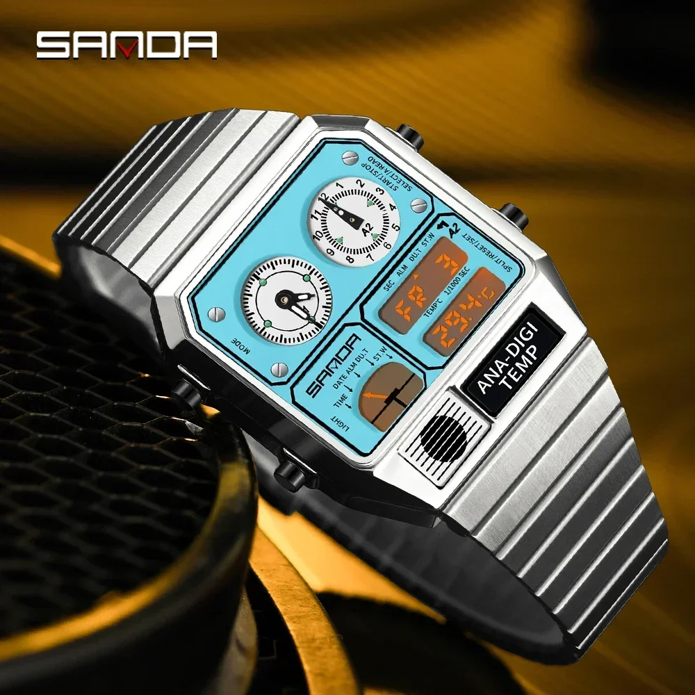 Reloj SANDA 3192 de Moda Unise - Vintage Digital Watch reseña y precio