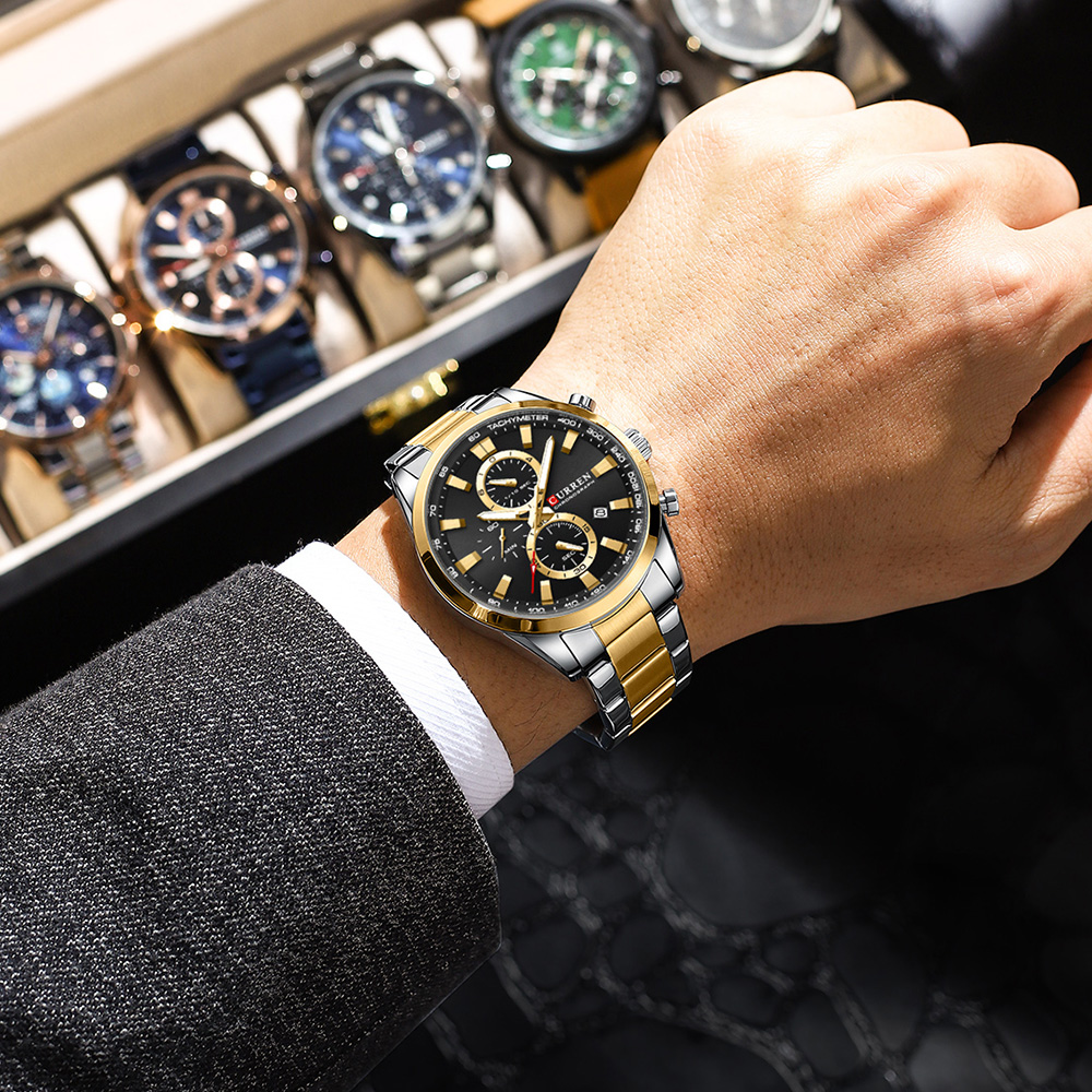 CURREN Casual cuarzo cronógraf - Analog Quartz Watch reseña y precio