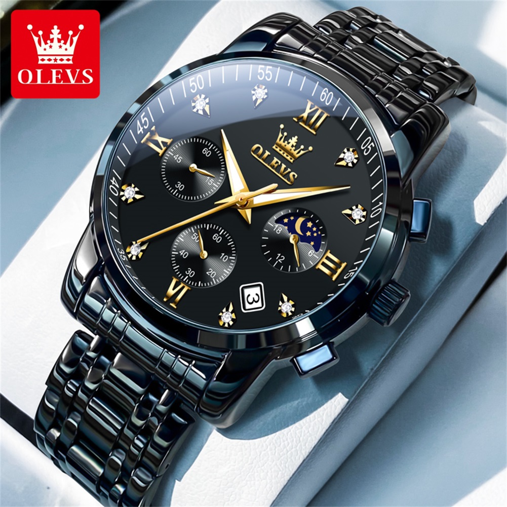 OLEVS Relojes populares para h - Analog Quartz Watch reseña y precio