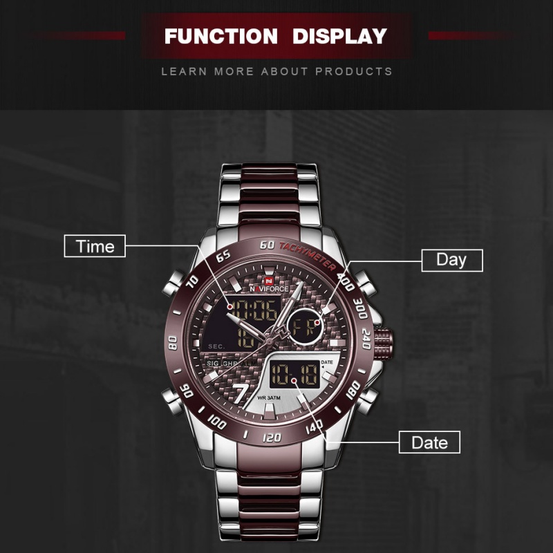 Reloj NAVIFORCE para Hombre, N - Analog Quartz Watch reseña y precio